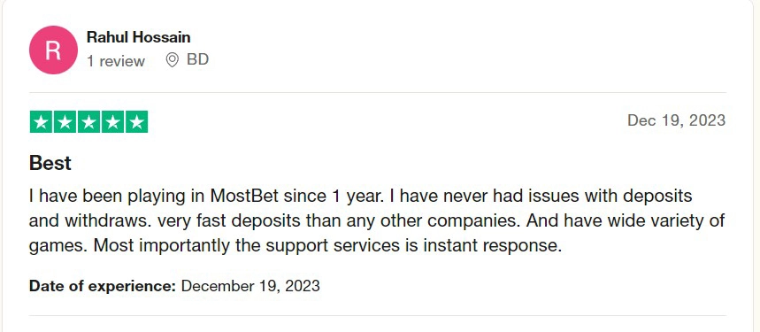 Mostbet Users Experience 6