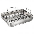 Calphalon LRS1805P Contemporary Stainless Special-Value 16-Inch Roaster with Nonstick Roasting Rack